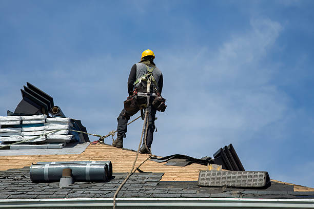 Professional Gutter Installation technician working in Port Haywood, VA